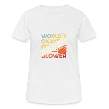 Glassblowing The best glass in the world - Women's Breathable T-Shirt - white - Front - AI Model Female 172 dark (172cm)