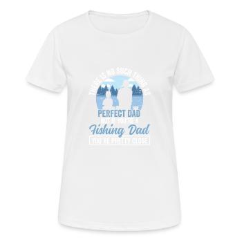 Rod Fisher Fish Funny Fisher Fishing Daddy - Women's Breathable T-Shirt - white - Front - AI Model Female 172 dark (172cm)