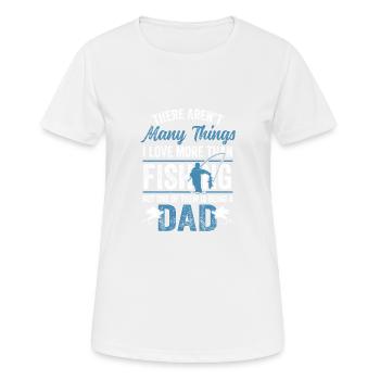 Fishing Rod Fisher Fish Fisherman Fishing Dad - Women's Breathable T-Shirt - white - Front - AI Model Female 172 dark (172cm)