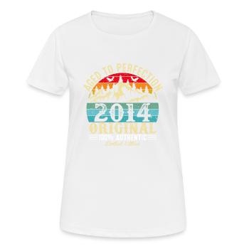 Aged to perfection 2014 Original - Women's Breathable T-Shirt - white - Front - AI Model Female 172 dark (172cm)