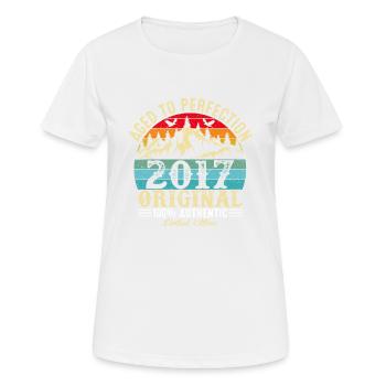 Aged to perfection 2017 Original - Women's Breathable T-Shirt - white - Front - AI Model Female 172 dark (172cm)