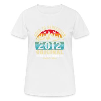 Aged to perfection 2012 Original - Women's Breathable T-Shirt - white - Front - AI Model Female 172 dark (172cm)