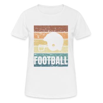 American Football Passion Team Crunge - Women's Breathable T-Shirt - white - Front - AI Model Female 172 dark (172cm)