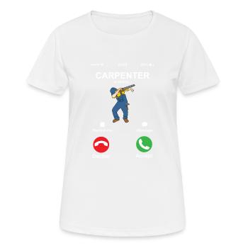Carpenter appelle Dabber Dab drôle de menuisier - T-shirt respirant Femme - blanc - Devant - AI Model Female 172 dark (172cm)