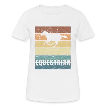 Equestrian Horse Horse Crunge Horse Breed Riding - Women's Breathable T-Shirt - white - Front - AI Model Female 172 dark (172cm)