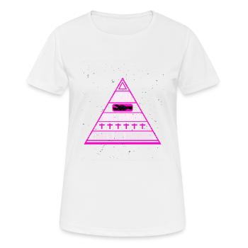 God Will Pardon That's His Business T-Shirt - Women's Breathable T-Shirt - white - Front - AI Model Female 172 dark (172cm)