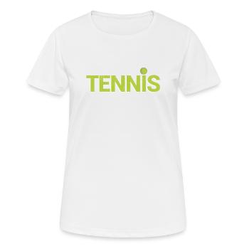 Tennisball Cool Witzig Sportliebhaber Spieler - Frauen T-Shirt atmungsaktiv - Weiß - Vorne - AI Model Female 172 dark (172cm)