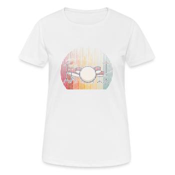 Drums Drummer Band Drumset Retro Percussion Drums - Frauen T-Shirt atmungsaktiv - Weiß - Vorne - AI Model Female 172 dark (172cm)