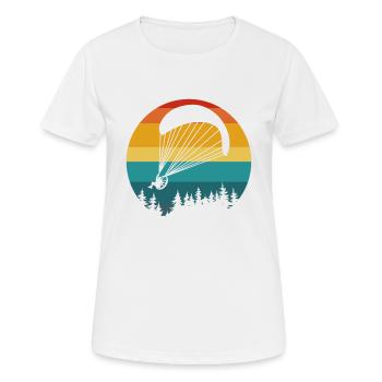 vintage paramotor lover - Frauen T-Shirt atmungsaktiv - Weiß - Vorne - AI Model Female 172 dark (172cm)