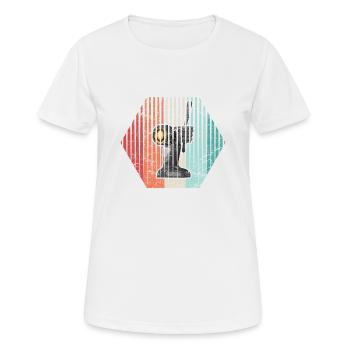 Retro RC Car Car Drag Racing Slot Car Slot Racer R - Frauen T-Shirt atmungsaktiv - Weiß - Vorne - AI Model Female 172 dark (172cm)