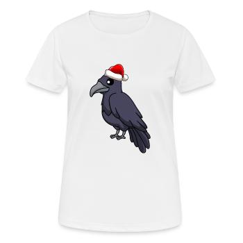 Crow Comic Christmas - T-shirt respirant Femme - blanc - Devant - AI Model Female 172 dark (172cm)