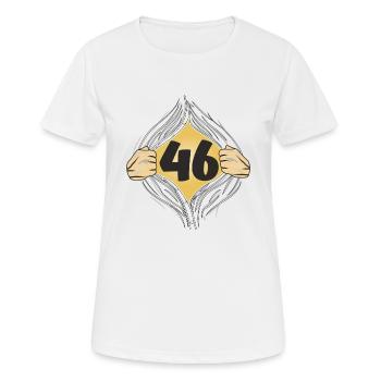 46 PUT ON SHIRT - Women's Breathable T-Shirt - white - Front - AI Model Female 172 dark (172cm)