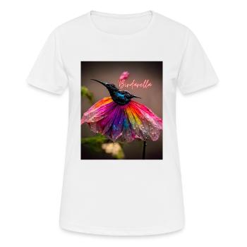 Princesse oiseau - un thème merveilleux pour les femmes - T-shirt respirant Femme - blanc - Devant - AI Model Female 172 dark (172cm)