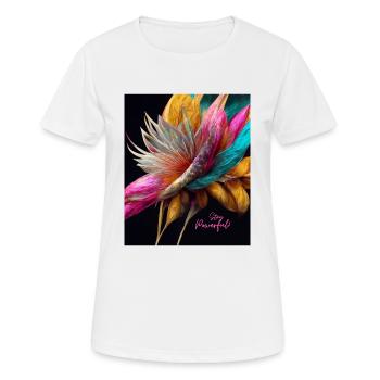 Soyez fort - un slogan motivant pour les personnes exceptionnelles - T-shirt respirant Femme - blanc - Devant - AI Model Female 172 dark (172cm)