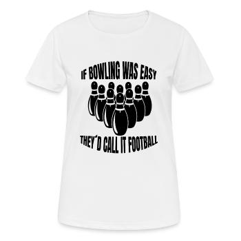 Bowling Kegel Bowlingkugel Bowler Kegeln - Frauen T-Shirt atmungsaktiv - Weiß - Vorne - AI Model Female 172 dark (172cm)