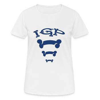 IGP Knochen - Frauen T-Shirt atmungsaktiv - Weiß - Vorne - AI Model Female 172 dark (172cm)