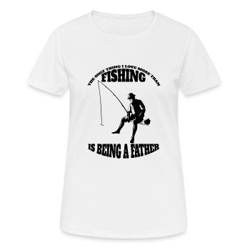 Fishing Fishing Fishing Fishing Fishing Fishing Hooks - Women's Breathable T-Shirt - white - Front - AI Model Female 172 dark (172cm)