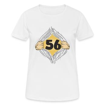 56 PUT ON SHIRT - Women's Breathable T-Shirt - white - Front - AI Model Female 172 dark (172cm)