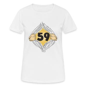59 PUT ON SHIRT - Women's Breathable T-Shirt - white - Front - AI Model Female 172 dark (172cm)