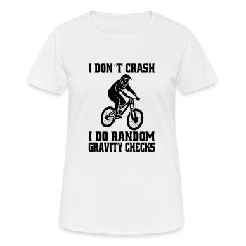 Mountainbike Radfahren Fahrrad Radeln Fahrradtour - Frauen T-Shirt atmungsaktiv - Weiß - Vorne - AI Model Female 172 dark (172cm)
