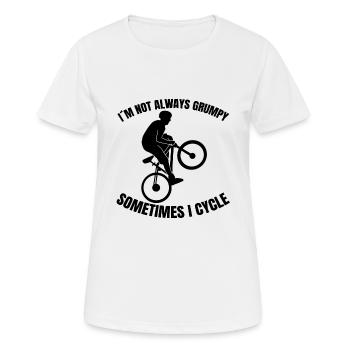Fahrradtour Fahrrad Radeln Mountainbike Radfahren - Frauen T-Shirt atmungsaktiv - Weiß - Vorne - AI Model Female 172 dark (172cm)