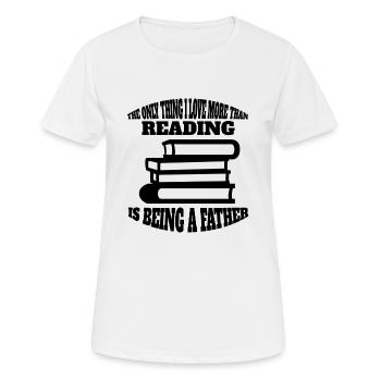 Read Books Readers Book Lovers Gift Book - Women's Breathable T-Shirt - white - Front - AI Model Female 172 dark (172cm)