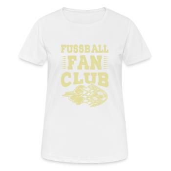 Fussball Fan Club - Frauen T-Shirt atmungsaktiv - Weiß - Vorne - AI Model Female 172 dark (172cm)