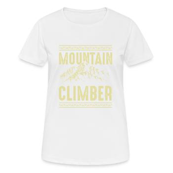 Alpinistes - T-shirt respirant Femme - blanc - Devant - AI Model Female 172 dark (172cm)
