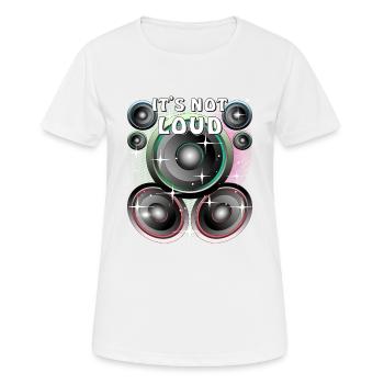 HAUT-PARLEUR CE N’EST PAS FORT - T-shirt respirant Femme - blanc - Devant - AI Model Female 172 dark (172cm)