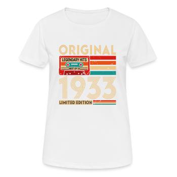 Original legendäre Hits Das Beste von 1933 - Frauen T-Shirt atmungsaktiv - Weiß - Vorne - AI Model Female 172 dark (172cm)