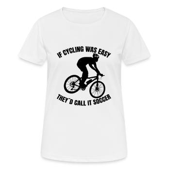 Fahrrad Radfahren Fahrradtour Radeln Mountainbike - Frauen T-Shirt atmungsaktiv - Weiß - Vorne - AI Model Female 172 dark (172cm)