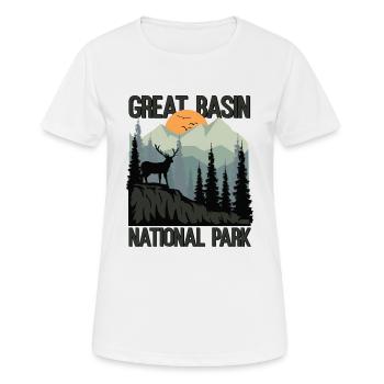Great Basin National Park Mountains Wilderness - Women's Breathable T-Shirt - white - Front - AI Model Female 172 dark (172cm)