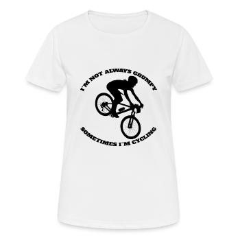 Fahrradtour Fahrrad Radeln Mountainbike Radfahren - Frauen T-Shirt atmungsaktiv - Weiß - Vorne - AI Model Female 172 dark (172cm)