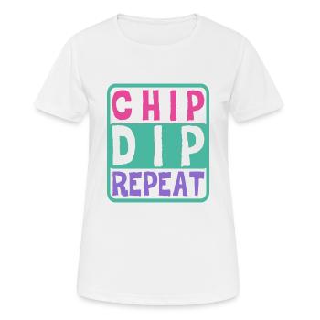 Chip Dip Repeat 7 - T-shirt respirant Femme - blanc - Devant - AI Model Female 172 dark (172cm)