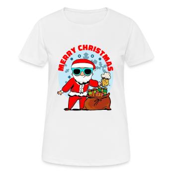 Joyeux Noël - T-shirt respirant Femme - blanc - Devant - AI Model Female 172 dark (172cm)