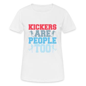 Kickers Are People Too 22 - Women's Breathable T-Shirt - white - Front - AI Model Female 172 dark (172cm)