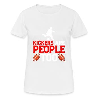 Kickers Are People Too 23 - Women's Breathable T-Shirt - white - Front - AI Model Female 172 dark (172cm)