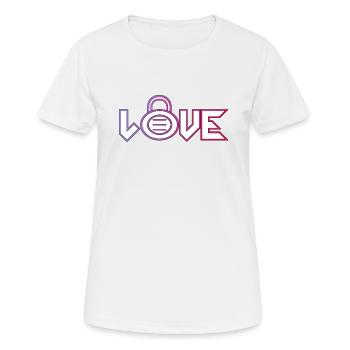 Die einzige und wahre Liebe, ist die Liebe mit ein - Frauen T-Shirt atmungsaktiv - Weiß - Vorne - AI Model Female 172 dark (172cm)