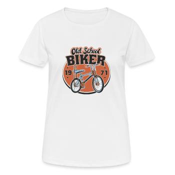 Old School Biker 1971. 52. Geburtstag - Frauen T-Shirt atmungsaktiv - Weiß - Vorne - AI Model Female 172 dark (172cm)
