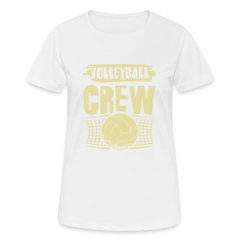 Équipe de volleyball - T-shirt respirant Femme - blanc - Devant - AI Model Female 172 dark (172cm)