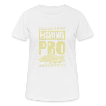 Fishing Pro - Women's Breathable T-Shirt - white - Front - AI Model Female 172 dark (172cm)