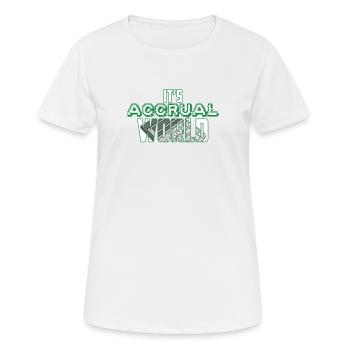 It’s Comptabilité d’exercice Comptabilité drôle CPA Comptable - T-shirt respirant Femme - blanc - Devant - AI Model Female 172 dark (172cm)