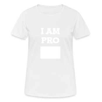JE SUIS PRO - T-shirt respirant Femme - blanc - Devant - AI Model Female 172 dark (172cm)
