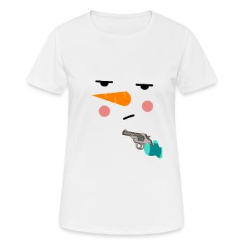 Snowman - Women's Breathable T-Shirt - white - Front - AI Model Female 172 dark (172cm)