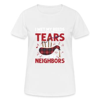 J’ai mouillé mes roseaux avec les larmes de mes voisins sac - T-shirt respirant Femme - blanc - Devant - AI Model Female 172 dark (172cm)