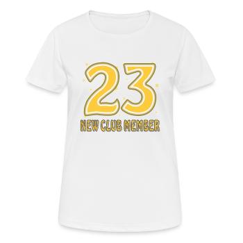 GEBURTSTAG 23 - Frauen T-Shirt atmungsaktiv - Weiß - Vorne - AI Model Female 172 dark (172cm)