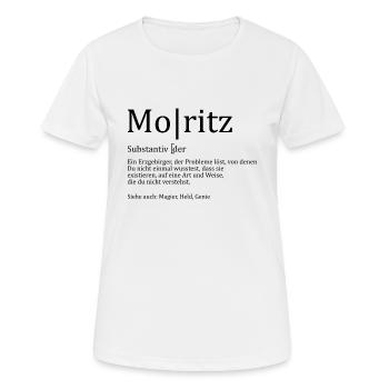 Erzgebirge Moritz - Frauen T-Shirt atmungsaktiv - Weiß - Vorne - AI Model Female 172 dark (172cm)