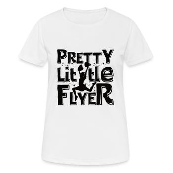 Pretty Little Flyer Cheerleader Cheerleading Teams - Frauen T-Shirt atmungsaktiv - Weiß - Vorne - AI Model Female 172 dark (172cm)