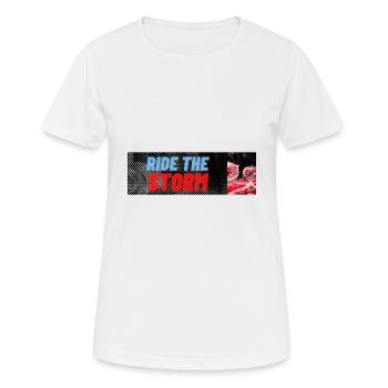 REITEN SIE DEN STURM - Frauen T-Shirt atmungsaktiv - Weiß - Vorne - AI Model Female 172 dark (172cm)