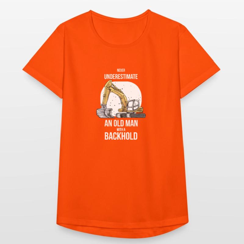 Construction machine machine operator Construction site excavator Women's Breathable T-Shirt